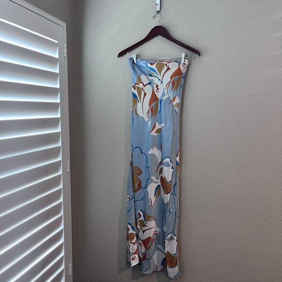 Reformation Blue Floral Midi Dress - Picture 3 of 10